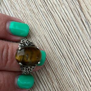 Tiger Eye Sterling silver ring
